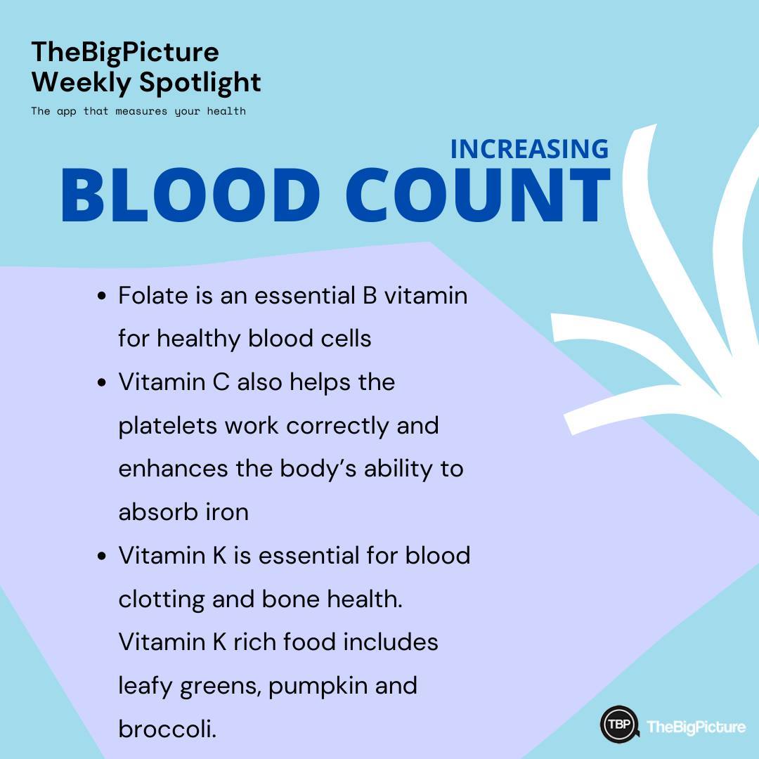 Maintaining your blood count levels is vital, follow these steps and use TheBigPicture app🩸
˙
˙
˙
˙
˙
.
#health #nutrition #healthylifestyle #bloodcount #wbc #rbc #whitebloodcells #platelets