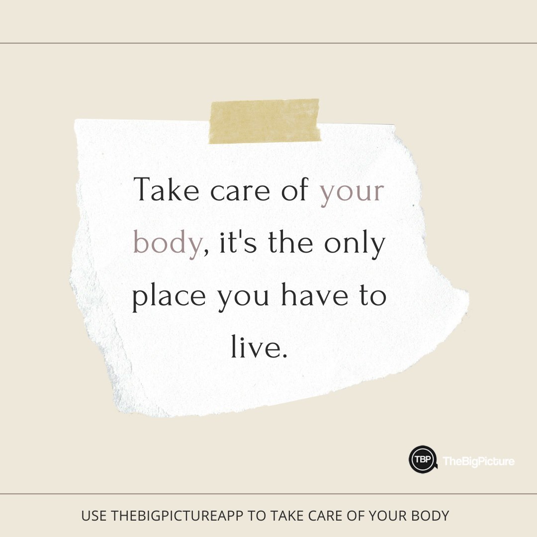 You only have ONE body, take care of it! TheBigPicture App is here to help🩺
˙
˙
˙
˙
˙
.
#health #nutrition #healthylifestyle #healthapp #selfcare #monitoringhealth